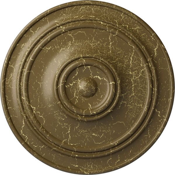 Ekena Millwork Small Classic Ceiling Medallion (Canopies up to 10"), 40 1/4"OD x 3 1/8"P, Mississippi Mud Crackle CM40CLMMC - main